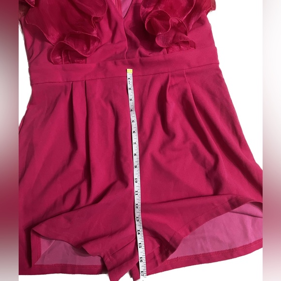 Shein Pink Ruffle Trim Romper - Picture 7 of 9